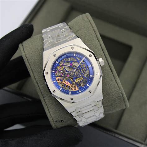 audemars piguet skeleton blue|audemars piguet skeleton diamond.